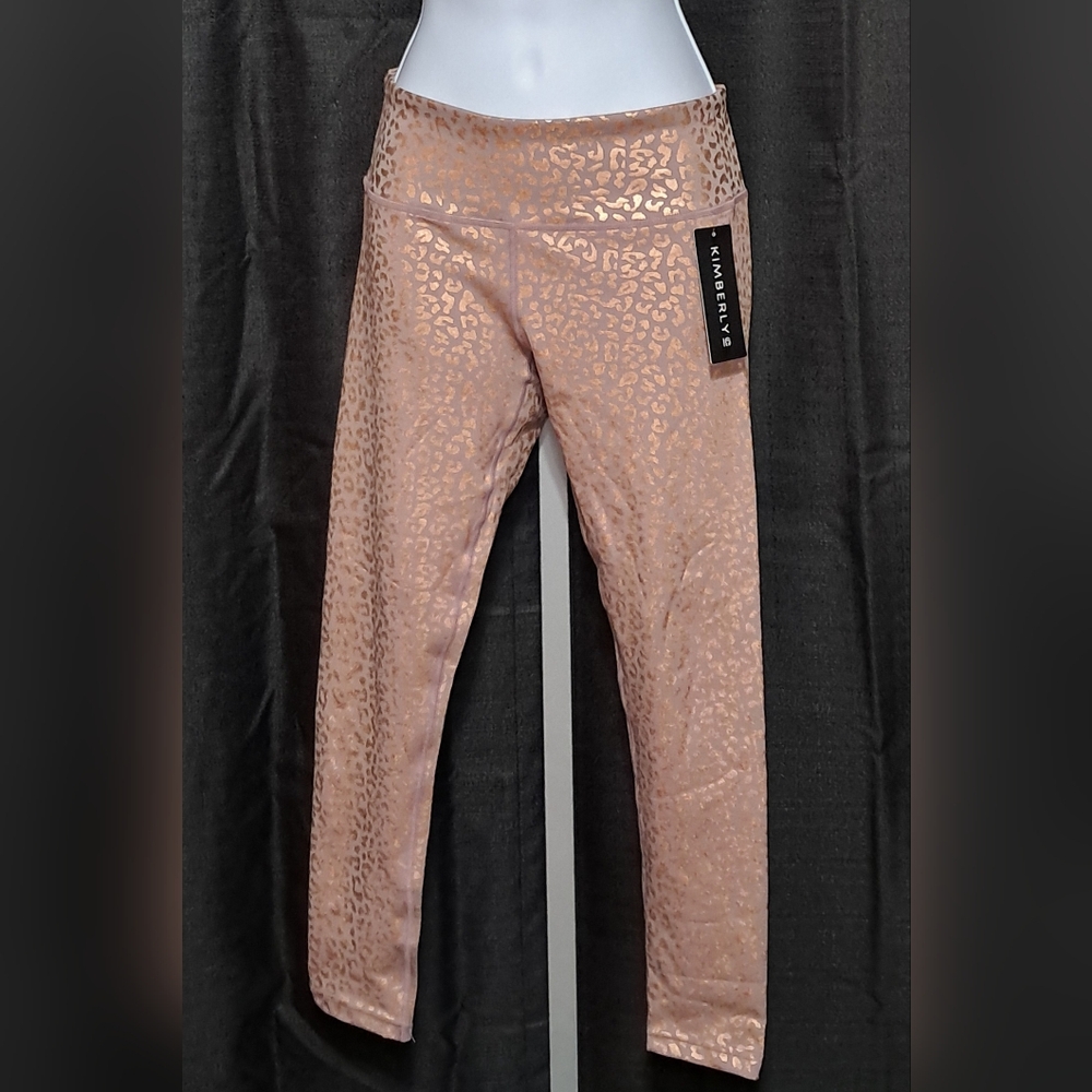 Patterned Rose Gold workout legging
